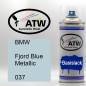 Preview: BMW, Fjord Blue Metallic, 037: 400ml Sprühdose, von ATW Autoteile West.